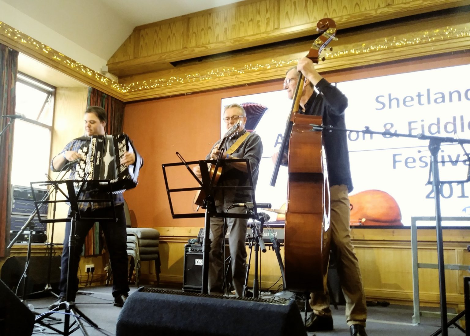 Shetland Accordion & Fiddle Festival Part 1 Possum's Big Fiddle